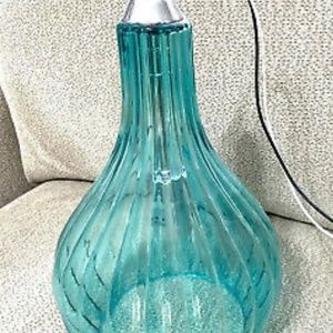 Kenroy Home Darcy Kitchen Bathroom Pendant Light Turquoise Glass Model 93102CH